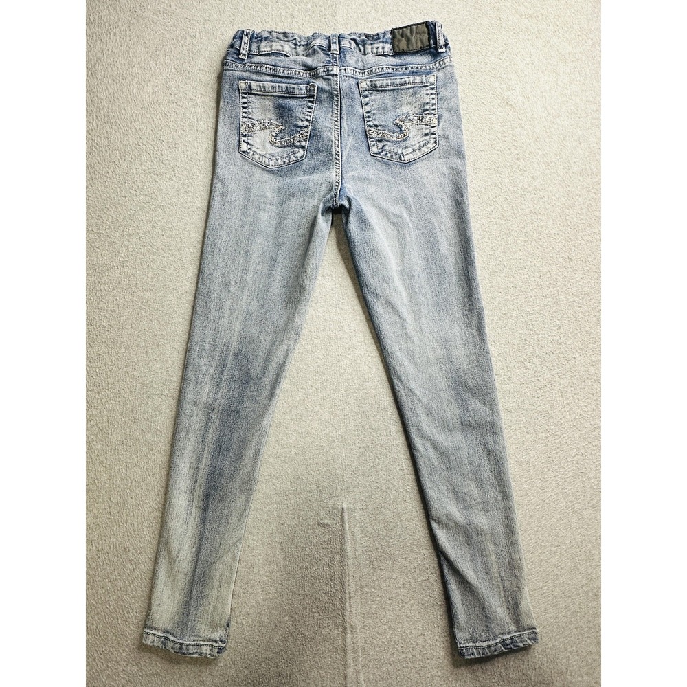 Silver Jeans Co Sasha Jeans Girls 16 Blue Skinny Eco-Friendly F/W 2021 Denim